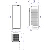 Edenox Stainless Steel Refrigerator 460 L, -1 °C to +6 °C