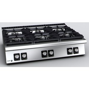 Fagor Countertop Gas Cooker with 6 Burners, 41,95 kW Fagor Countertop Gas Cooker with 6 Burners, 41,95 kW