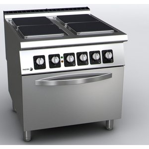 Fagor Electric Cooker with 4 Hot Plates and Electric Convection Oven GN 2/1, 19 kW Fagor Electric Cooker with 4 Hot Plates and Electric Convection Oven GN 2/1, 19 kW