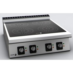 Fagor Four Zone Countertop Induction Cooker  with 10-Step Adjustment, 20 kW Fagor Four Zone Countertop Induction Cooker  with 10-Step Adjustment, 20 kW