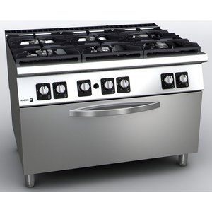 Fagor Kuchnia gazowa z 6 palnikami i piekarnikiem gazowym, 57,55 kW Fagor Kuchnia gazowa z 6 palnikami i piekarnikiem gazowym, 57,55 kW