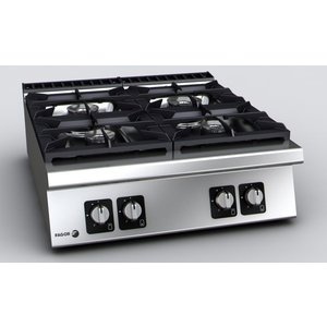 Fagor Countertop Gas Cooker with 4 Burners, 29 kW Fagor Countertop Gas Cooker with 4 Burners, 29 kW
