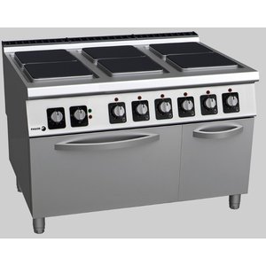 Fagor Electric Cooker with 6 Hot Plates and an Electric Oven GN 2/1, 30 kW Fagor Electric Cooker with 6 Hot Plates and an Electric Oven GN 2/1, 30 kW