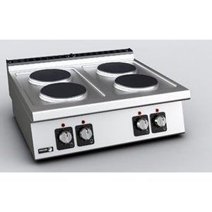 Fagor Countertop Electric Cooker with 4 Round Hot Plates, 10,4 kW