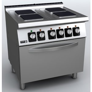 Fagor Electric Cooker with 4 Square Hotplates and Electric Oven GN 2/1, 16,4 kW Fagor Electric Cooker with 4 Square Hotplates and Electric Oven GN 2/1, 16,4 kW