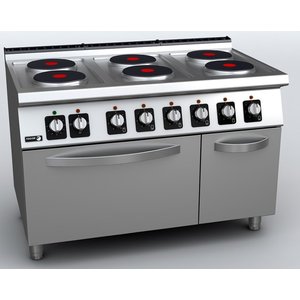 Fagor Electric Cooker with 6 Hot Plates and an Electric Oven GN 2/1, 21,6 kW