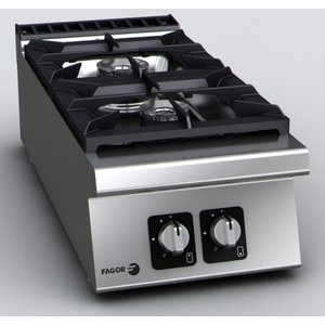 Fagor Countertop Gas Cooker with 2 Burners, 13,25 kW Fagor Countertop Gas Cooker with 2 Burners, 13,25 kW