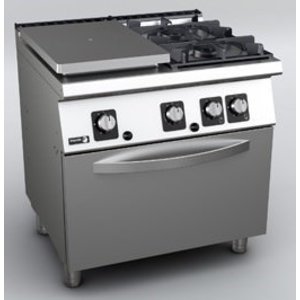 Fagor Gas Cooker with 2 Burners and 1  Hot Plate on the Left, Gas Oven GN 2/1, 27,1 kW Fagor Gas Cooker with 2 Burners and 1  Hot Plate on the Left, Gas Oven GN 2/1, 27,1 kW