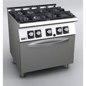 Fagor Gas Cooker with 4 Burners and Gas Oven GN 2/1, 32,35 kW Fagor Gas Cooker with 4 Burners and Gas Oven GN 2/1, 32,35 kW