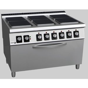 Fagor Electric Cooker with 6 Hot Plates and an Electric Oven, 36 kW Fagor Electric Cooker with 6 Hot Plates and an Electric Oven, 36 kW