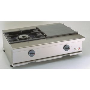Fagor Countertop Gas Cooker with 1 Burner and Cooking Hob, 10,91 kW Fagor Countertop Gas Cooker with 1 Burner and Cooking Hob, 10,91 kW