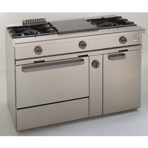 Fagor Gas Cooker with 2 Burners and 1 Hot Plate, CupBoard Gas Oven GN 1/1, 20,78 kW Fagor Gas Cooker with 2 Burners and 1 Hot Plate, CupBoard Gas Oven GN 1/1, 20,78 kW