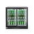 Barmatic Double Sliding Doors Back Bar Cooler 208 L, from 2 °C to 10 °C, Black
