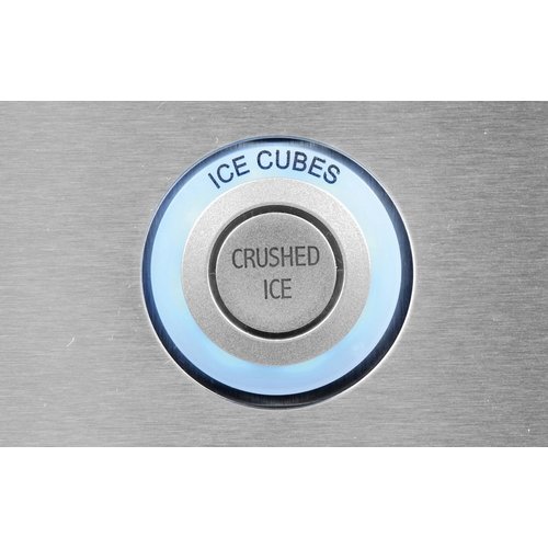 Barmatic Ice Cube Maker with Automatic Crusher 125 kg/24hr, 130 kg Storage