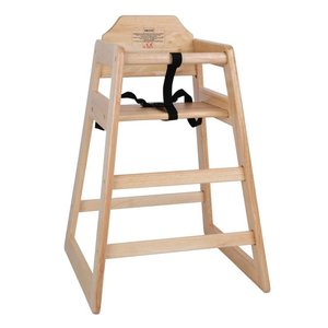 Bolero Wooden Highchair Natural Finish Bolero Wooden Highchair Natural Finish