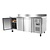 Polar Refrigeration  Tripple Door Refrigerated Table with Splashback 417 L, from -2 °C to 5 °C, Side-Mounted Compressor