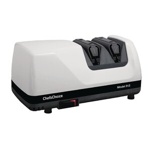 Chef's Choice Electric Knife Sharpener, 2 Stage with Diamond Stone, White Chef's Choice Electric Knife Sharpener, 2 Stage with Diamond Stone, White