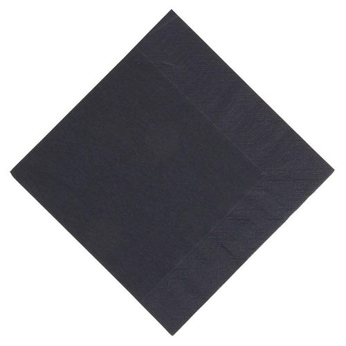 Duni Compostable Lunch Napkins Black 330mm (Pack of 1000) Duni Compostable Lunch Napkins Black 330mm (Pack of 1000)