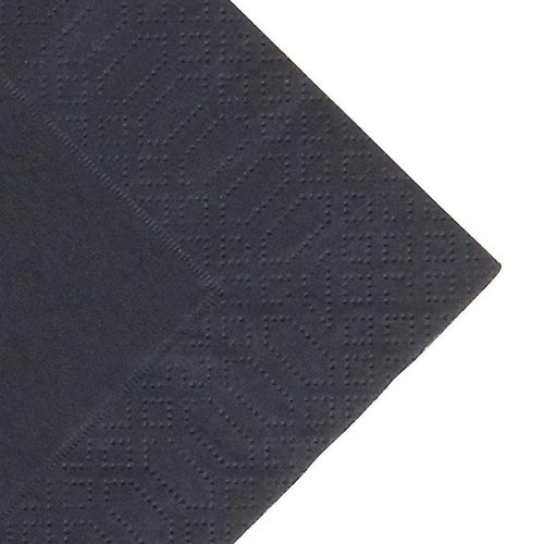 Duni Compostable Lunch Napkins Black 330mm (Pack of 1000) Duni Compostable Lunch Napkins Black 330mm (Pack of 1000)