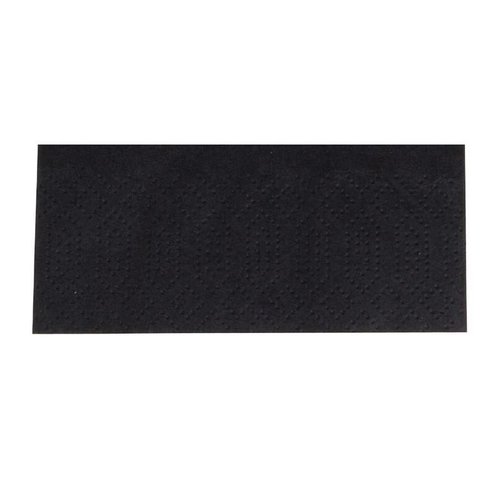 Duni Compostable Dinner Napkins Black 400mm 1/8 Fold (Pack of 1000) Duni Compostable Dinner Napkins Black 400mm 1/8 Fold (Pack of 1000)
