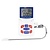 Hygiplas Oven Digital Cooking Thermometer, 0°C to 300°C, White with Alarm