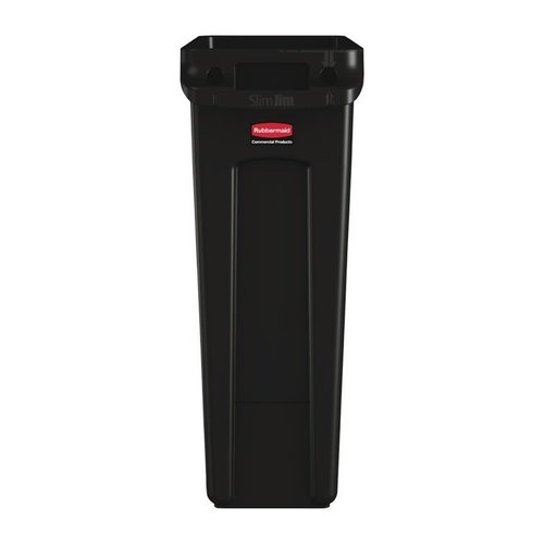 Rubbermaid 87 L Black Plastic Slim Jim Bin Rubbermaid 87 L Black Plastic Slim Jim Bin