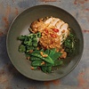Olympia Build-a-Bowl Green Flat Bowls 190mm (Pack of 6)