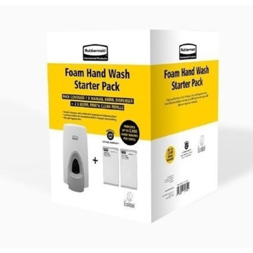 Rubbermaid Dozownik do mydła w piance zestaw startowy 0,8 L, biały