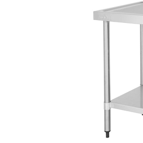 Vogue Stół ze zlewam z podwójnym ociekaczem 1500x600 mm