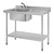 Vogue Single Sink Right Hand Drainer 1000mm
