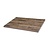 Bolero Prostokątny blat 1100x700 mm z nawierconymi otworami, ciemne drewno