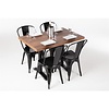 Bolero Pre-drilled Rectangular Table Top Rustic Oak 1100(W) x 700(D)mm Bolero Pre-drilled Rectangular Table Top Rustic Oak 1100(W) x 700(D)mm