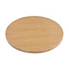 Bolero Pre-drilled Round Table Top Natural Ash Veneer 600mm