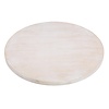 Bolero Pre-drilled Round Table Top Vintage White 600mm
