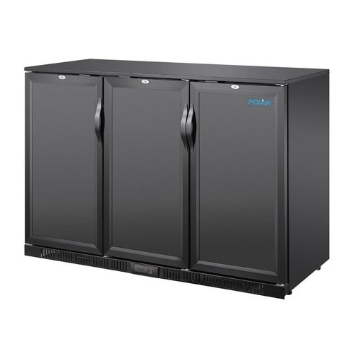 Polar Refrigeration G-series 850mm Triple Door Back Bar Cooler Solid Door 320 Ltr Polar Refrigeration G-series 850mm Triple Door Back Bar Cooler Solid Door 320 Ltr
