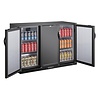 Polar Refrigeration  Chłodziarka barowa z 3 pełnymi dzwiami uchylnymi od 2°C do 8°C, 320L