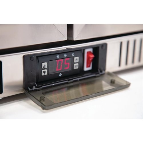 Polar Refrigeration  G-Series Back Bar Cooler with Hinged Doors Stainless Steel 208Ltr