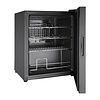 Polar Refrigeration  Chłodziarka na wino nablatowa 1-drzwiowa 48L, 16 butelek od 5°C do 18°C, drzwi uchylne, czarna