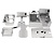 Lincat Twin Tank Twin Basket Countertop Electric Fryer LDF2