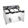 Buffalo Frytownica indukcyjna 2-komorowa nastawna 15L, 6 kW