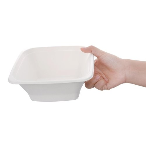 Fiesta Green Fiesta Compostable Bagasse Square Bowls 32oz (Pack of 50) Fiesta Green Fiesta Compostable Bagasse Square Bowls 32oz (Pack of 50)