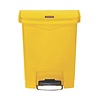 Rubbermaid Slim Jim Step on Bin Front Pedal 30Ltr Yellow