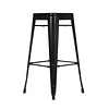 Bolero Bistro Steel High Stool Black (Pack of 4)