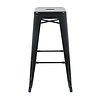Bolero Bistro Steel High Stool Black (Pack of 4)