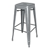 Bolero Bistro Steel High Stool Gun Metal (Pack Of 4)