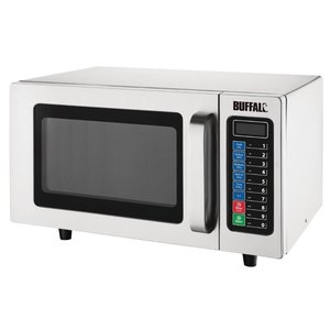 Buffalo Kuchenka mikrofalowa przemysłowa 25L, 1 kW z opcją programowania Buffalo Kuchenka mikrofalowa przemysłowa 25L, 1 kW z opcją programowania