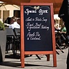 Securit Tablica menu 1350x700, mahoń
