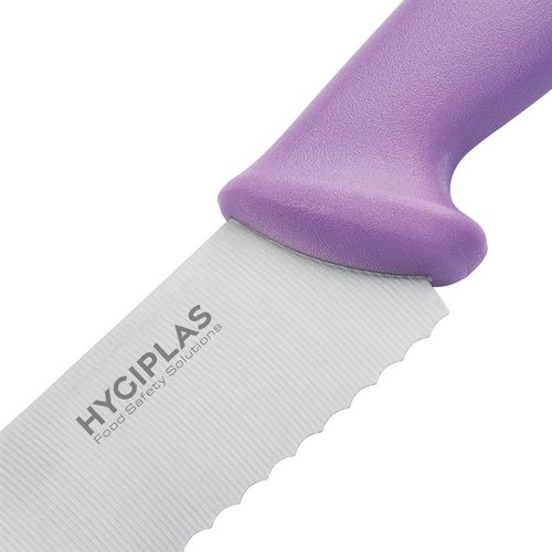 Hygiplas Serrated Pastry Knife Purple 25.4cm Hygiplas Serrated Pastry Knife Purple 25.4cm