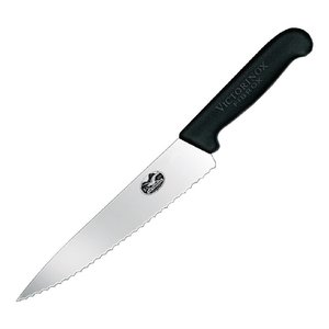 Victorinox Fibrox Serrated Carving Knife 19cm Victorinox Fibrox Serrated Carving Knife 19cm