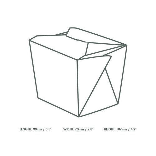 Vegware 32oz kraft noodle box (Pack 400)